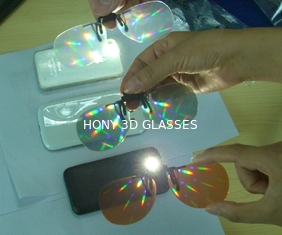 प्लास्टिक 3 डी आतिशबाज़ी चश्मा 0.06 मिमी पीवीसी लेजर लेंस के लिए मनोरंजन