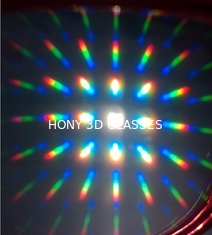 रंगीन 3D आतिशबाजी चश्मे स्क्रीन मुद्रण, प्लास्टिक 3 डी चश्मा