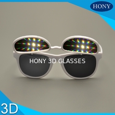 पीएच 0028 सीई एफसीसी RoHS मजबूत प्रभाव चश्मे के साथ 3 डी डिफ्रैक्शन चश्मा फ्लिप करें