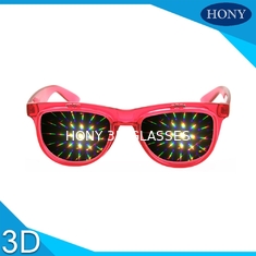 पीएच 0028 सीई एफसीसी RoHS मजबूत प्रभाव चश्मे के साथ 3 डी डिफ्रैक्शन चश्मा फ्लिप करें