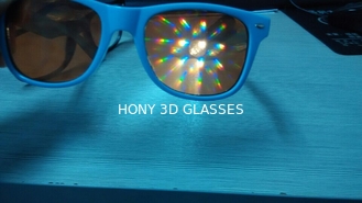 पार्टी / 3 डी आतिशबाजी चश्मे के लिए पीवीसी सामग्री मोटा लेंस 3 डी डिफ्रैक्शन चश्मा