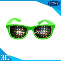 कॉलेज पार्टी के लिए लोकप्रिय पीसी प्लास्टिक फ्रेम 3 डी आतिशबाजी चश्मा