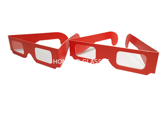 कस्टम लोगो पेपर 3 डी चश्मा / कार्डबोर्ड तीन आयामी चश्मा