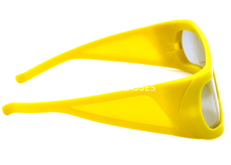 Unfoldable शस्त्र सक्रिय शटर चश्मा, पीला एबीएस फ़्रेम आपूर्ति