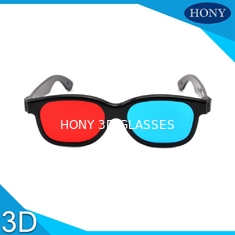 फिल्म और पत्रिका के लिए प्लास्टिक लाल और नीले 3 डी चश्मा