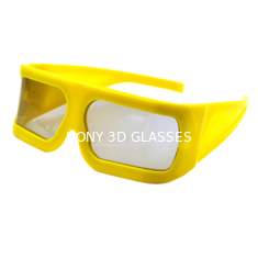 आईमैक्स सिनेमा के लिए बिग साइज 3 डी चश्मा पीला फ्रेम 3 डी 4 डी 5 डी मूवी देखना