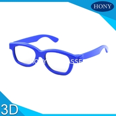 परिपत्र ध्रुवीकृत लेंस के साथ सिनेमा डिस्पोजेबल 3 डी चश्मा बच्चों के फ्रेम एक बार उपयोग करें