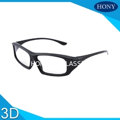प्लास्टिक यूनिवर्सल सर्कुलर ध्रुवीकरण 3 डी चश्मा निष्क्रिय 3 डी सिनेमा Eyewear