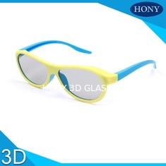 वयस्क ब्लू ऑरेंज पीले मूवी थियेटर चश्मा वयस्कों के लिए असली डी प्लास्टिक 3 डी चश्मा