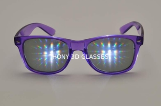 लाइट प्लास्टिक 3D आतिशबाज़ी चश्मा और अधिक मोटा होना लेंस CE एफसीसी RoHS दिखाता है