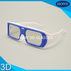 IMAX पुन: प्रयोज्य रैखिक ध्रुवीकरण 3 डी चश्मा वयस्क के लिए सफेद / नीला फ्रेम
