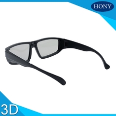 वयस्क रैखिक ध्रुवीकरण 3 डी चश्मा, काले फ्रेम के साथ निष्क्रिय 3 डी चश्मा