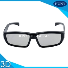 वयस्क रैखिक ध्रुवीकरण 3 डी चश्मा, काले फ्रेम के साथ निष्क्रिय 3 डी चश्मा