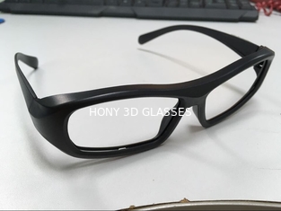 डिस्पोजेबल सिनेमा 3 डी चश्मा रैखिक ध्रुवीकृत काले एबीएस प्लास्टिक फ्रेम