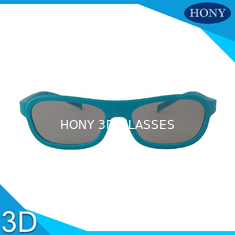 सिनेमा एबीएस रैखिक ध्रुवीकरण 3 डी चश्मा, ब्लू फ्रेम के साथ 3 डी मूवी चश्मा