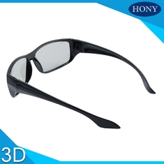 लंबे समय तक लीनियर ध्रुवीकरण 3 डी चश्मा एंटी स्क्रैच फिल्म ब्लैक फ्रेम का उपयोग करें