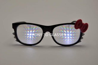 उत्सव हैलो किट्टी 3D आतशबाज़ी चश्मा / विवर्तन Lense चश्मा