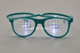 Lense 3 डी आतिशबाज़ी चश्मा, प्लास्टिक विवर्तन चश्मा और अधिक मोटा होना