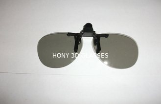 3 डी चश्मा दक्षता 99.7% क्लिप पर प्लास्टिक परिपत्र Polarized
