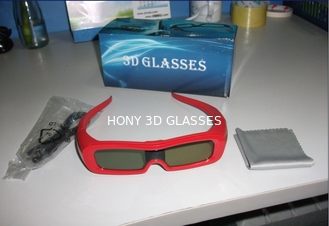 USB Rechargeable यूनिवर्सल 3D सक्रिय शटर चश्मा 120 हर्ट्ज 1.5mA CE FCC