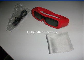 पीसी प्लास्टिक फ्रेम यूनिवर्सल सक्रिय शटर 3 डी चश्मा, IR चश्मा पहनें