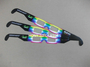 कस्टम पीवीसी / पीईटी कागज फ्रेम टी वी 3 डी आतिशबाज़ी चश्मे को बढ़ावा देने के लिए
