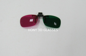 प्लास्टिक लाल हरे रंग पर 3 डी चश्मा देखो 3D चित्र और चलचित्र के लिए क्लिप