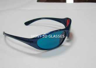 लाल सियान ब्लू 3 डी 3 डी के लिए आयामी मूवी पीसी प्लास्टिक फ्रेम चश्मा