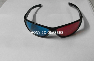 प्लास्टिक लाल सियान होम थियेटर के लिए 3 डी चश्मा