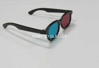 ABS प्लास्टिक प्लास्टिक लाल सियान, लाइनर परिपत्र फूट डालना चश्मा 3 डी चश्मा