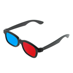 ABS प्लास्टिक प्लास्टिक लाल सियान, लाइनर परिपत्र फूट डालना चश्मा 3 डी चश्मा