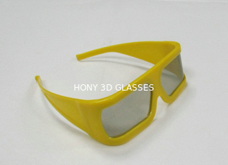 पीले रंग के साथ polarized प्लास्टिक लाल सियान 3D सिनेमा चश्मा फ्रेम OEM ODM