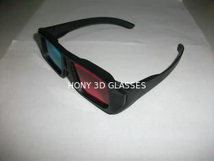 ABS प्लास्टिक लाल सियान 3 डी चश्मा 0.16 पालतू मिमी लेंस के साथ