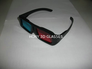 ABS प्लास्टिक लाल सियान 3 डी चश्मा 0.16 पालतू मिमी लेंस के साथ