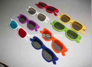 कीनो विवर्तन प्लास्टिक निष्क्रिय 3 डी चश्मा बच्चों परिपत्र ध्रुवीकरण Eyewear
