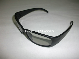 CE EN71 Rohs प्लास्टिक के साथ काले रैखिक फूट डालना 3 डी पीसी चश्मा फ्रेम