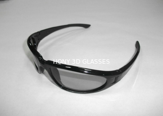 पारिस्थितिकी के अनुकूल काले रैखिक 4D 5 के लिए 3 डी चश्मा Polarized D 6D सिनेमा