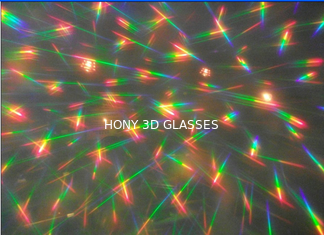 holographic 3 डी आतिशबाज़ी चश्मा 0.06 मिमी परमवीर चक्र के साथ कागज / पालतू लेजर लेंस