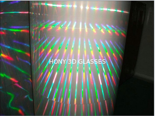holographic 3 डी आतिशबाज़ी चश्मा 0.06 मिमी परमवीर चक्र के साथ कागज / पालतू लेजर लेंस