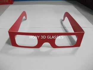वयस्क और बच्चों के लिए लाल नीला Chromadepth 3 डी पेपर चश्मा / रंगमंच 3 डी चश्मा