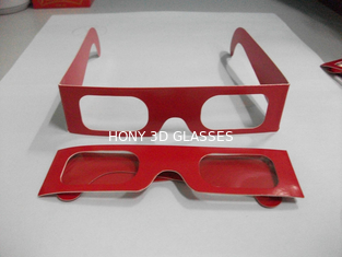पेपर फ्रेम सक्रिय शटर 3 डी चश्मा 0.2 मिमी पीईटी लेंस इको फ्रेंडली