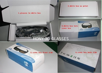 टीवी के लिए तीव्र सक्रिय शटर 3 डी चश्मा, 3 डी इलेक्ट्रॉनिक चश्मा पीसी प्लास्टिक फ्रेम