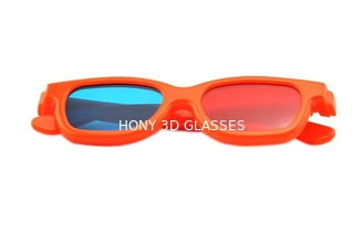 बच्चे प्लास्टिक लाल सियान 3 डी चश्मा, फूट डालना 3 डी लाल सियान चश्मा