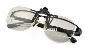 सुविधाजनक क्लिप सक्रिय शटर चश्मा परिपत्र कोई बुलबुले के साथ Polarized