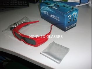 IR सक्रिय शटर 3 डी चश्मा Rechargeable यूनिवर्सल 120 हर्ट्ज 86kPa - 106kPa