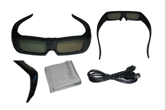 मिनी USB संबंधक यूनिवर्सल सक्रिय शटर 3 डी चश्मा के लिए सोनी Panasonic चश्मा