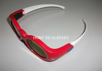वर्तमान फिल्मों के लिए लाल रिचार्जेबल सक्रिय निष्क्रिय 3 डी चश्मा एलसीडी एमिटर