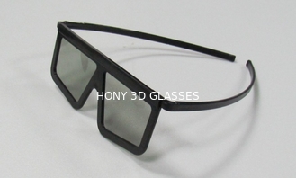 ABS प्लास्टिक फ्रेम रैखिक फूट डालना 3 डी चश्मा / मूवी Eyewear