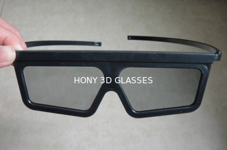 ABS प्लास्टिक फ्रेम रैखिक फूट डालना 3 डी चश्मा / मूवी Eyewear