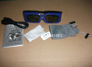 Rechargeable DLP लिंक 3 डी चश्मा, 120 हर्ट्ज सिनेमा Foldable चश्मा